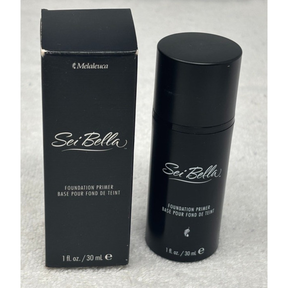 Sei Bella Foundation Primer Prebase Melaleuca 1 oz Black Bottle - Picture 1 of 7
